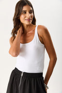 Kadın Marci Slim Fit Atlet - Beyaz