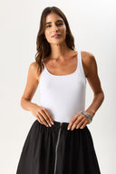 Kadın Marci Slim Fit Atlet - Beyaz