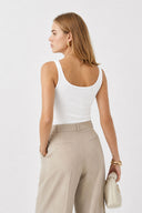 Kadın Marci Slim Fit Atlet - Beyaz