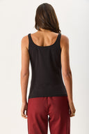 Kadın Marci Slim Fit Atlet - Siyah