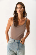 Kadın Marci Slim Fit Atlet - Vizon