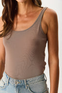 Kadın Marci Slim Fit Atlet - Vizon