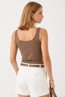 Kadın Marci Slim Fit Atlet - Vizon