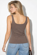 Kadın Marci Slim Fit Atlet-Vizon