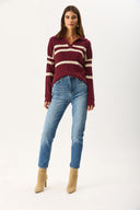 Kadın Maria Dirty Med Blue Slim Mom Jean Pantolon - Dirty Med Blue