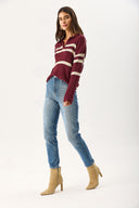 Kadın Maria Dirty Med Blue Slim Mom Jean Pantolon - Dirty Med Blue