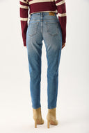 Kadın Maria Dirty Med Blue Slim Mom Jean Pantolon - Dirty Med Blue