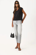 Kadın Maria Grey Slim Mom Jean Pantolon - Grey