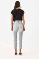 Kadın Maria Grey Slim Mom Jean Pantolon - Grey