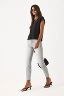 Kadın Maria Grey Slim Mom Jean Pantolon - Grey