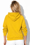 Kadın Maria Kapüşonlu Şardonlu Loose Fit Sweatshirt-Limon Küfü