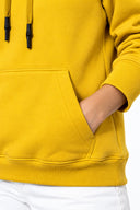 Kadın Maria Kapüşonlu Şardonlu Loose Fit Sweatshirt-Limon Küfü