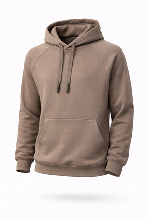 Kadın Maria Kapüşonlu Şardonlu Loose Fit Sweatshirt - Vizon