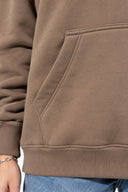 Kadın Maria Kapüşonlu Şardonlu Loose Fit Sweatshirt-Vizon