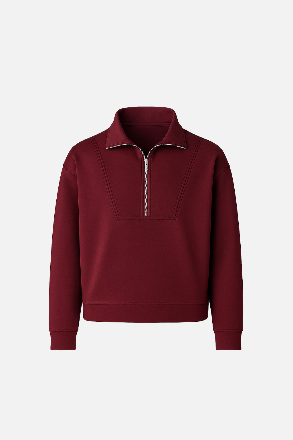 Kadın Marina Yarım Fermuarlı %100 Pamuk Sweatshirt - Navy – Vena
