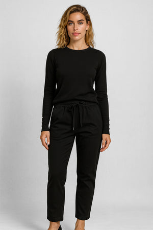Kadın Marla Black Yüksek Bel Slouchy Jogger Pantolon - Black