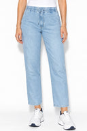 Kadın Marla Sky Blue Yüksek Bel Slouchy Jogger Pantolon-Sky Blue