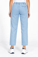 Kadın Marla Sky Blue Yüksek Bel Slouchy Jogger Pantolon-Sky Blue