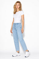 Kadın Marla Sky Blue Yüksek Bel Slouchy Jogger Pantolon-Sky Blue