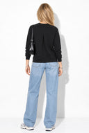 Kadın Marlin Sweatshirt-Siyah