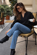 Kadın Marlin Sweatshirt-Siyah