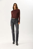 Kadın Marrakesh Black Straight Fit Jean Pantolon - Black