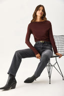 Kadın Marrakesh Black Straight Fit Jean Pantolon - Black