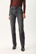 Kadın Marrakesh Black Straight Fit Jean Pantolon - Black