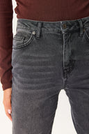 Kadın Marrakesh Black Straight Fit Jean Pantolon - Black