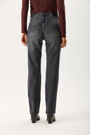 Kadın Marrakesh Black Straight Fit Jean Pantolon - Black