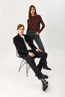 Kadın Marrakesh Black Straight Fit Jean Pantolon - Black