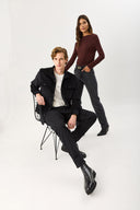 Kadın Marrakesh Black Straight Fit Jean Pantolon - Black