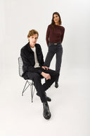 Kadın Marrakesh Black Straight Fit Jean Pantolon - Black