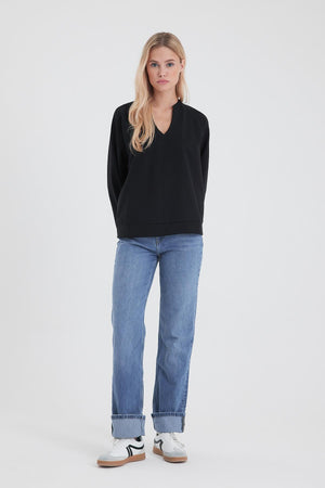 Kadın Marrakesh Dark Blue Straight Fit Jean Pantolon - 11913DB-251