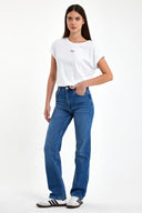 Kadın Marrakesh Dark Blue Yüksek Bel Straight Fit Jean Pantolon - Dark Blue