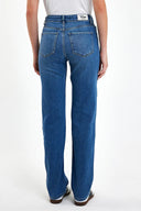 Kadın Marrakesh Dark Blue Yüksek Bel Straight Fit Jean Pantolon - Dark Blue