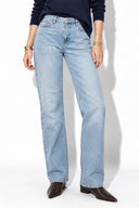 Kadın Marrakesh Vintage Med Blue Straight Jean Pantolon-Vintage Med Blue