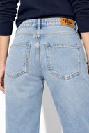 Kadın Marrakesh Vintage Med Blue Straight Jean Pantolon-Vintage Med Blue