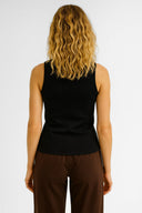 4lü Siyah Beyaz Kadın Matilda Düğme Detaylı Vücuda Oturan Atlet