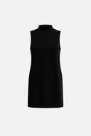 Kadın Mira Yarım Balıkçı İnterlok Elbise - Siyah