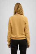 Kadın Mon Amour Baskılı Sweatshirt %100 Pamuk - Sarı