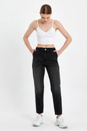 Kadın Norah Black Beli Lastikli Jean Pantolon Lyocell (Tencel™) - Black