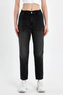 Kadın Norah Black Beli Lastikli Jean Pantolon Lyocell (Tencel™) - Black