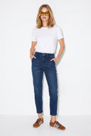 Kadın Norah Blue Black Beli Lastikli Jean Pantolon - Blue Black