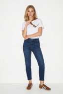 Kadın Norah Blue Black Beli Lastikli Jean Pantolon - Blue Black