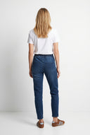 Kadın Norah Blue Black Beli Lastikli Jean Pantolon - Blue Black