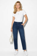 Kadın Norah Blue Black Beli Lastikli Lyocell Jean Pantolon-Blue Black