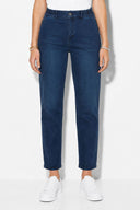 Kadın Norah Blue Black Beli Lastikli Lyocell Jean Pantolon-Blue Black