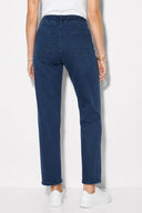 Kadın Norah Blue Black Beli Lastikli Lyocell Jean Pantolon-Blue Black