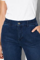 Kadın Norah Blue Black Beli Lastikli Lyocell Jean Pantolon-Blue Black